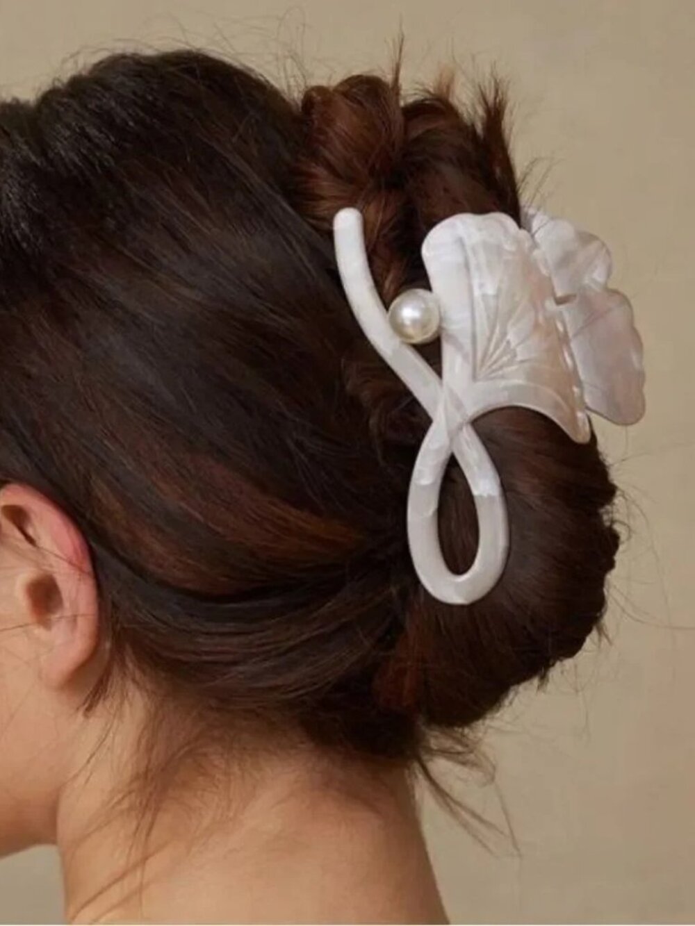 Ginkgo hair clips Q264